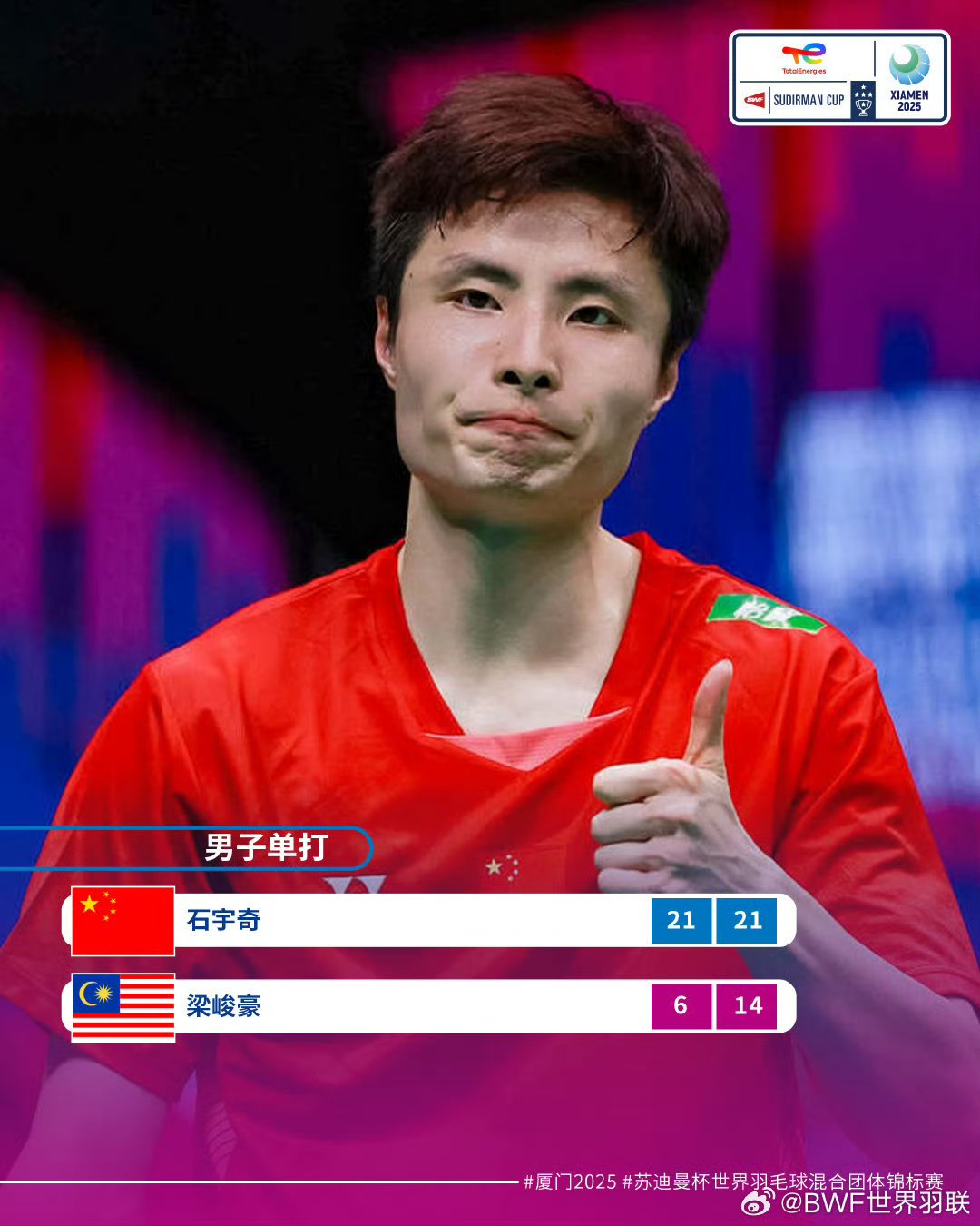 法国队横扫马来西亚队，石宇奇高光表现的简单介绍
